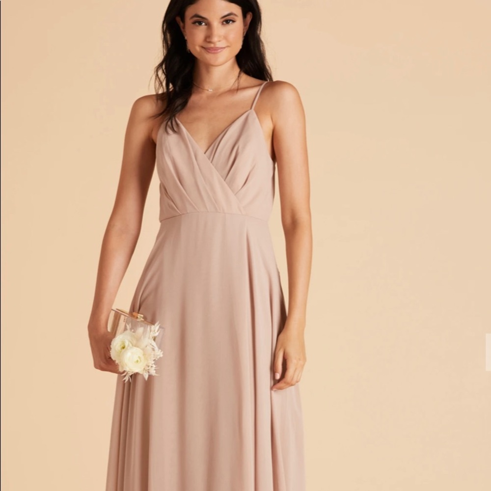 Birds Grey Kaia Dress - Taupe